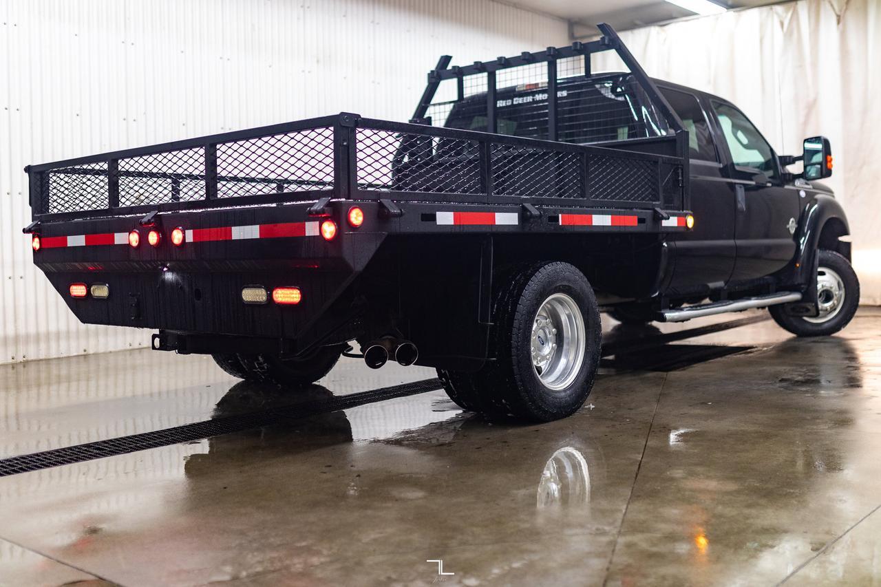 2014 Ford F-450 4x4 Crew Cab XLT Dually Deck Diesel Red Deer AB