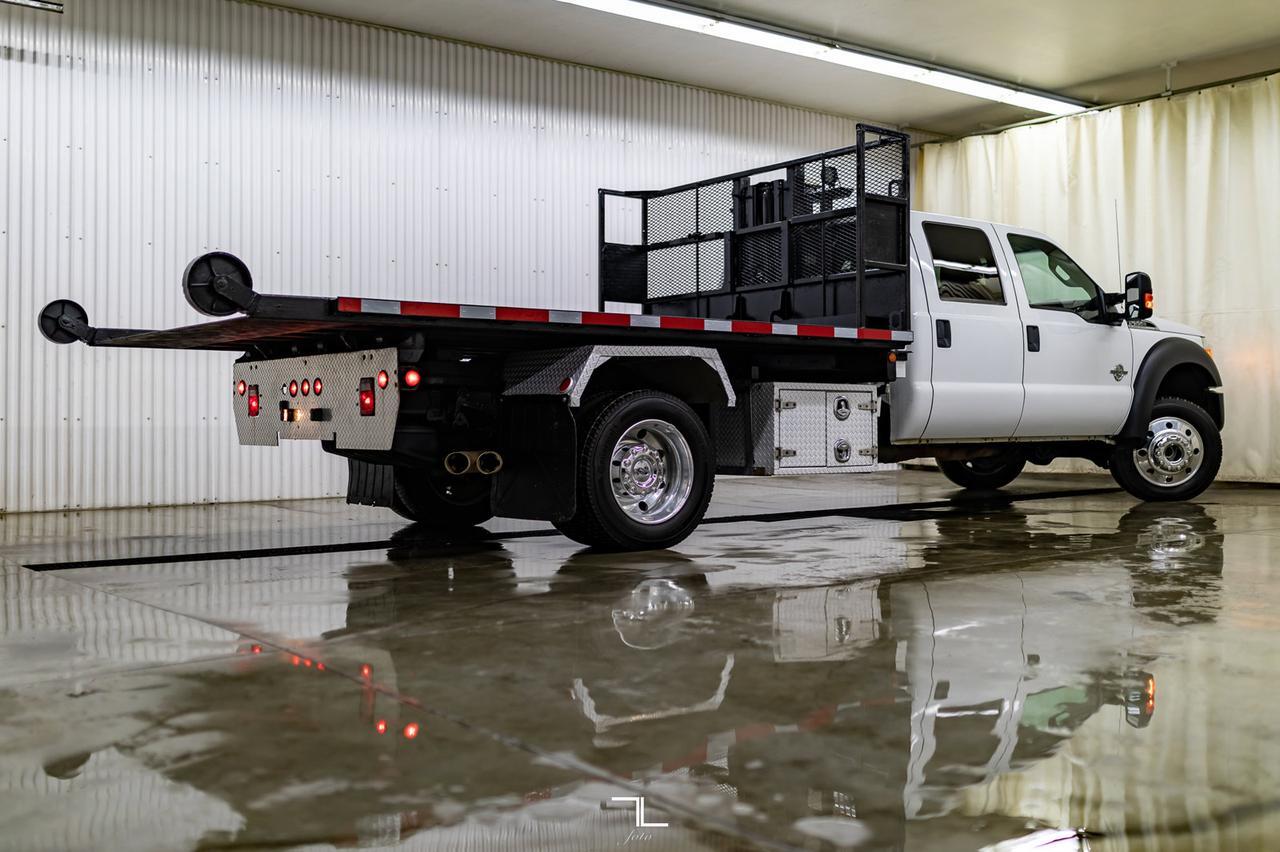 2014 Ford F-550 4x4 Crew Cab XLT Tilt Deck Diesel Red Deer AB