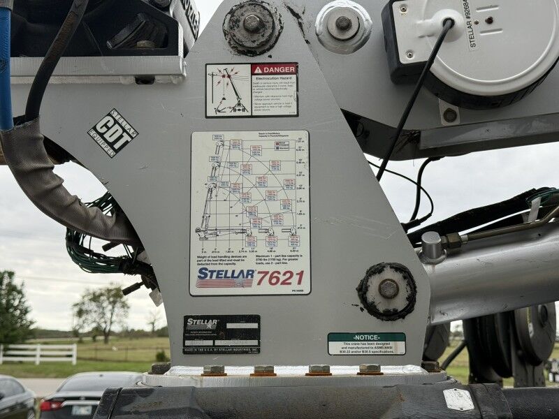 2014 Ford F-550 4x4 Diesel Stellar 7621 Crane XL Collinsville OK