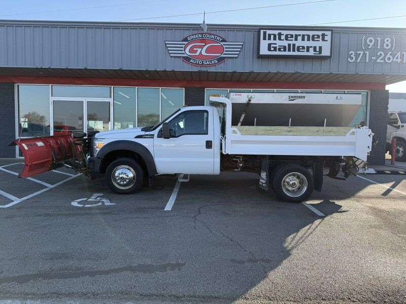 2014 Ford F-550 4x4 V10 Dumpbed w/ Spreader & Plow XL Collinsville OK