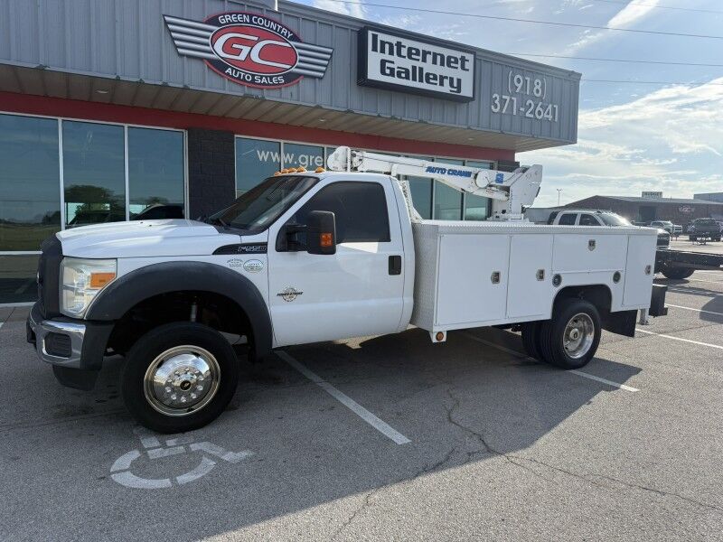 2014 Ford F-550 Diesel Utility w/ 5005EH Auto Crane XL Collinsville OK