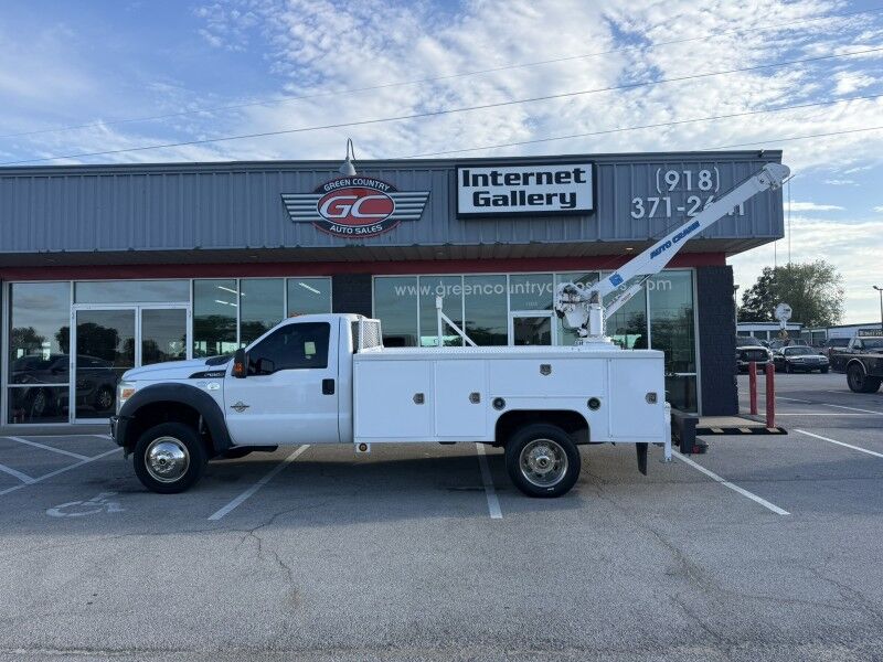 2014 Ford F-550 Diesel Utility w/ 5005EH Auto Crane XL Collinsville OK