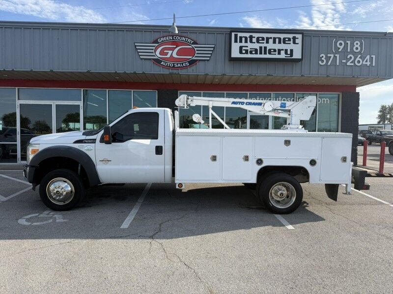 2014 Ford F-550 Diesel Utility w/ 5005EH Auto Crane XL Collinsville OK