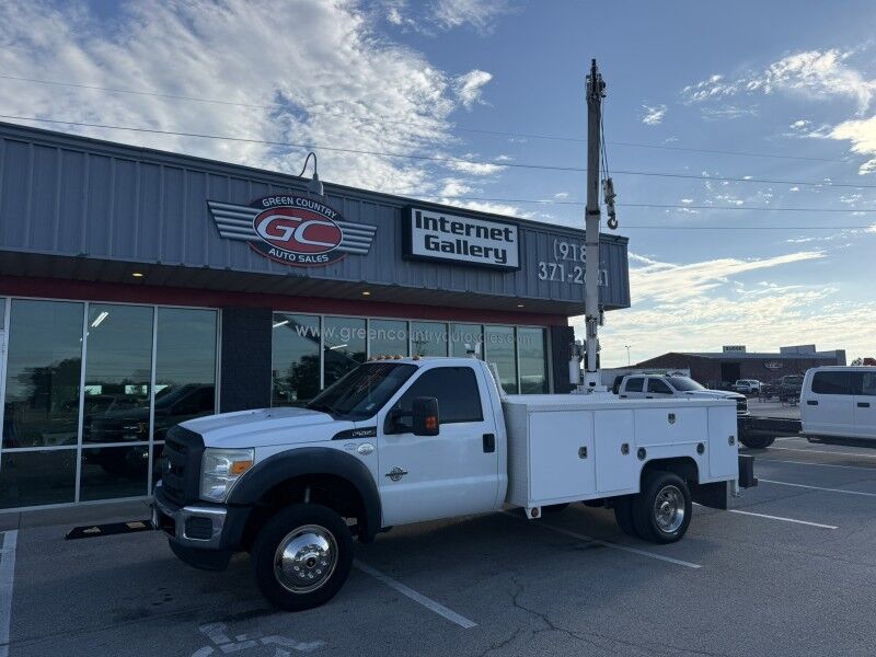 2014 Ford F-550 Diesel Utility w/ 5005EH Auto Crane XL Collinsville OK