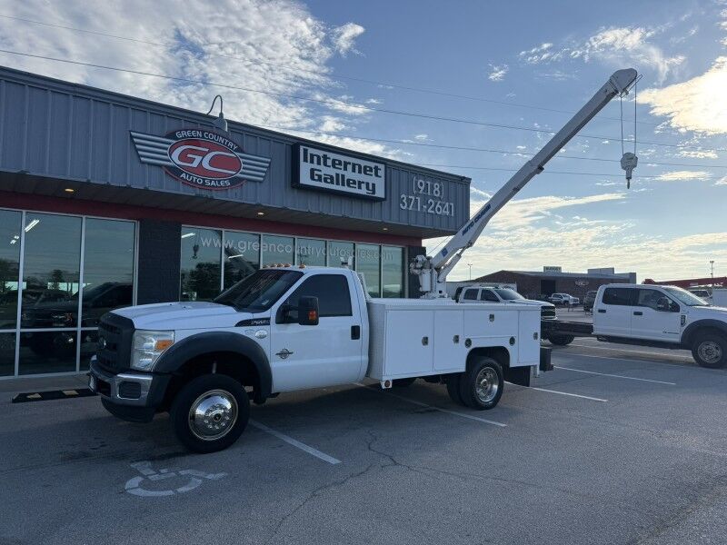 2014 Ford F-550 Diesel Utility w/ 5005EH Auto Crane XL Collinsville OK