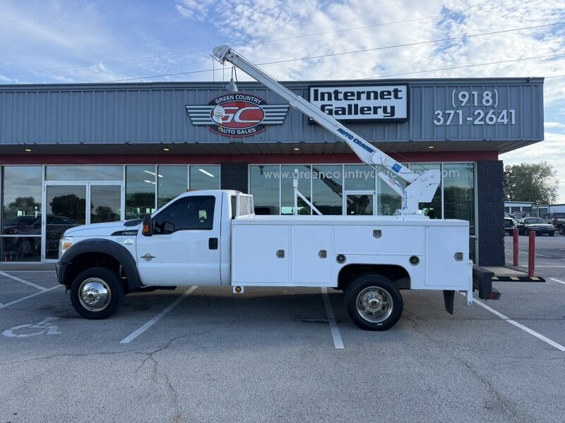 2014 Ford F-550 Diesel Utility w/ 5005EH Auto Crane