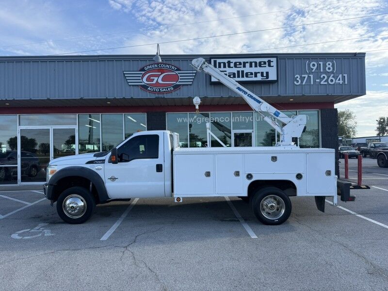 2014 Ford F-550 Diesel Utility w/ 5005EH Auto Crane XL Collinsville OK