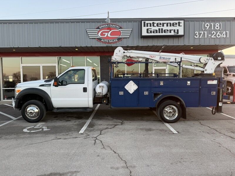 2014 Ford F-550 V10 4x4 LP Stellar 7621 Crane Truck