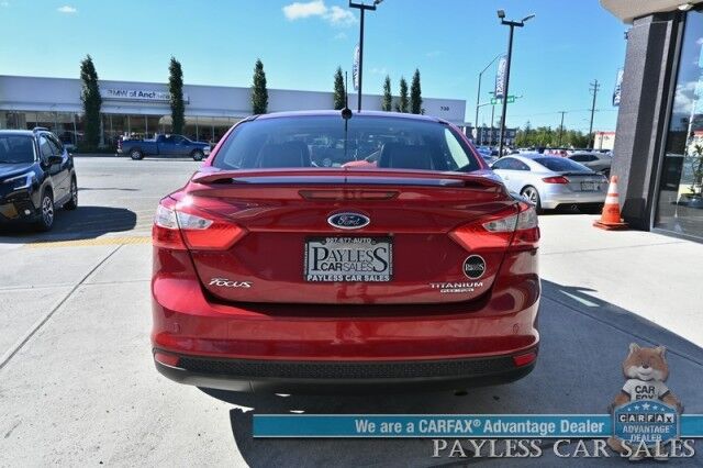 2014 Ford Focus Titanium / Auto Start / Power & Heated Leather Seats / Sunroof / Sony Speakers / Cruise Control / Bluetooth / Keyless Entry & Start / Back Up Camera / Aluminum Wheels / 37 MPG Anchorage AK