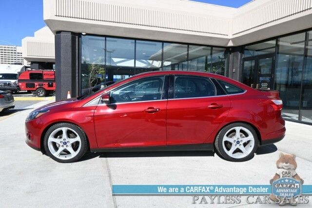 2014 Ford Focus Titanium / Auto Start / Power & Heated Leather Seats / Sunroof / Sony Speakers / Cruise Control / Bluetooth / Keyless Entry & Start / Back Up Camera / Aluminum Wheels / 37 MPG Anchorage AK