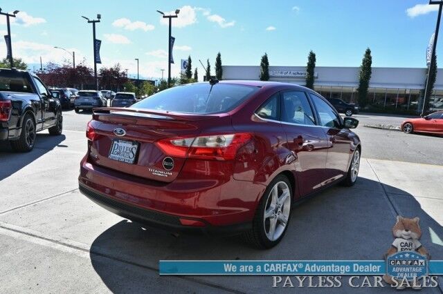 2014 Ford Focus Titanium / Auto Start / Power & Heated Leather Seats / Sunroof / Sony Speakers / Cruise Control / Bluetooth / Keyless Entry & Start / Back Up Camera / Aluminum Wheels / 37 MPG Anchorage AK