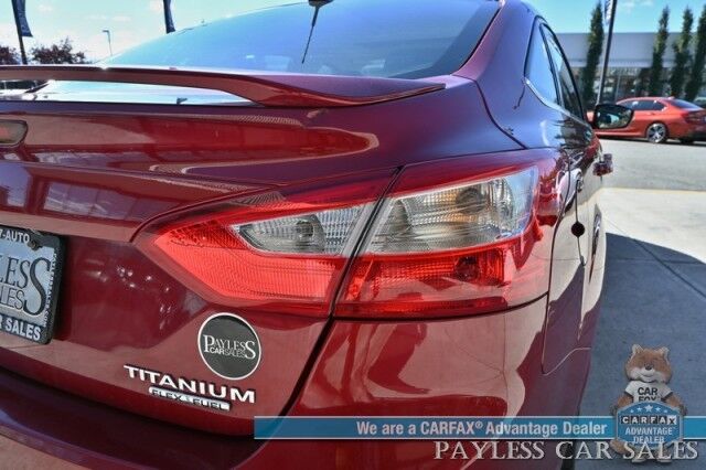 2014 Ford Focus Titanium / Auto Start / Power & Heated Leather Seats / Sunroof / Sony Speakers / Cruise Control / Bluetooth / Keyless Entry & Start / Back Up Camera / Aluminum Wheels / 37 MPG Anchorage AK