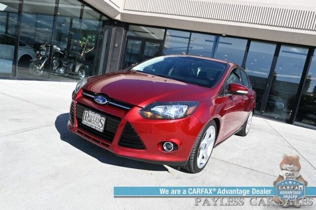 2014 Ford Focus Titanium / Auto Start / Power & Heated Leather Seats / Sunroof / Sony Speakers / Cruise Control / Bluetooth / Keyless Entry & Start / Back Up Camera / Aluminum Wheels / 37 MPG Anchorage AK