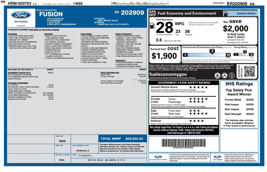 2014 Ford Fusion SE