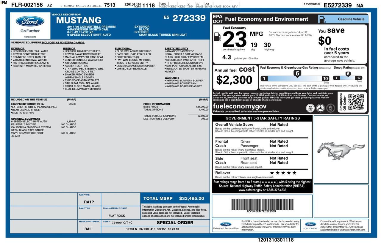 2014 Ford Mustang V6 Premium Tallmadge OH