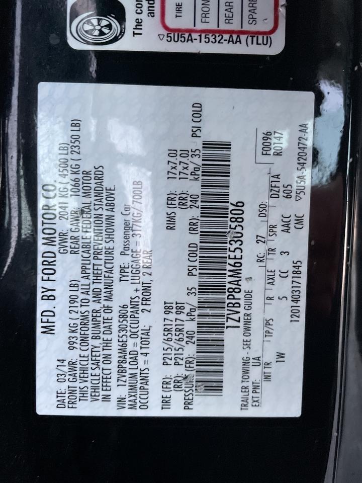 2014 Ford Mustang V6 Springfield VA