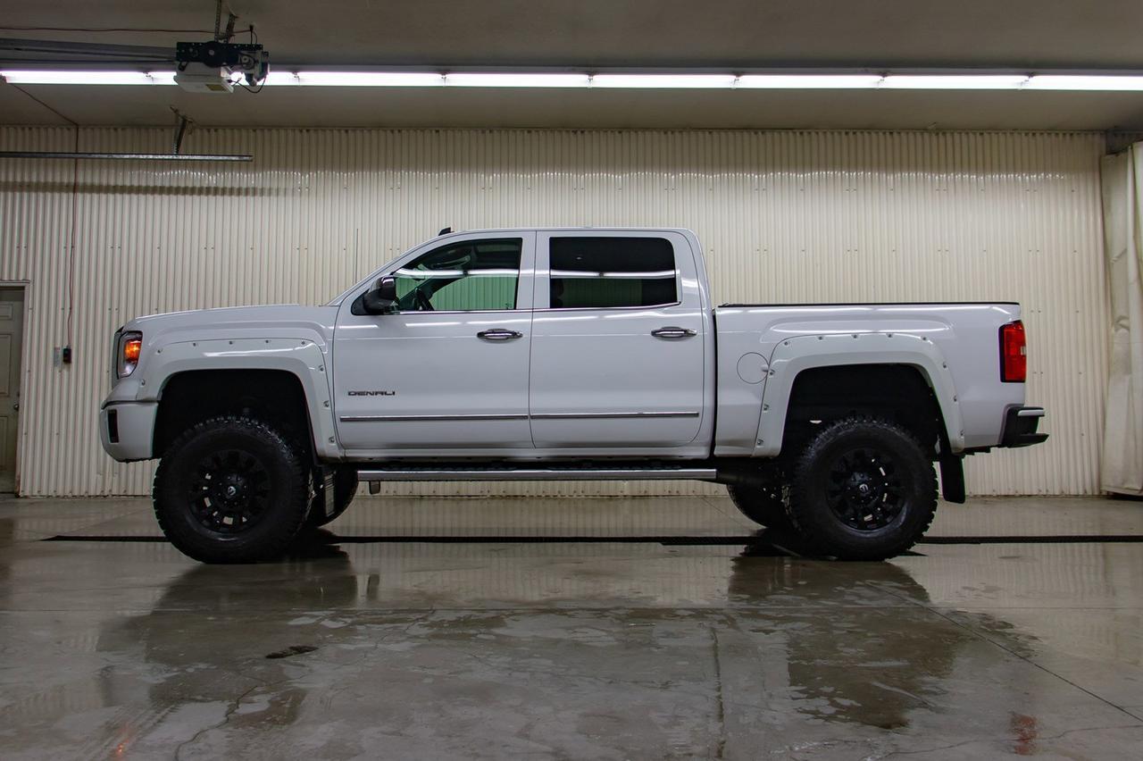 2014 GMC Sierra 1500 4x4 Crew Cab Denali Lift Wheels Leather Roof Nav Red Deer AB