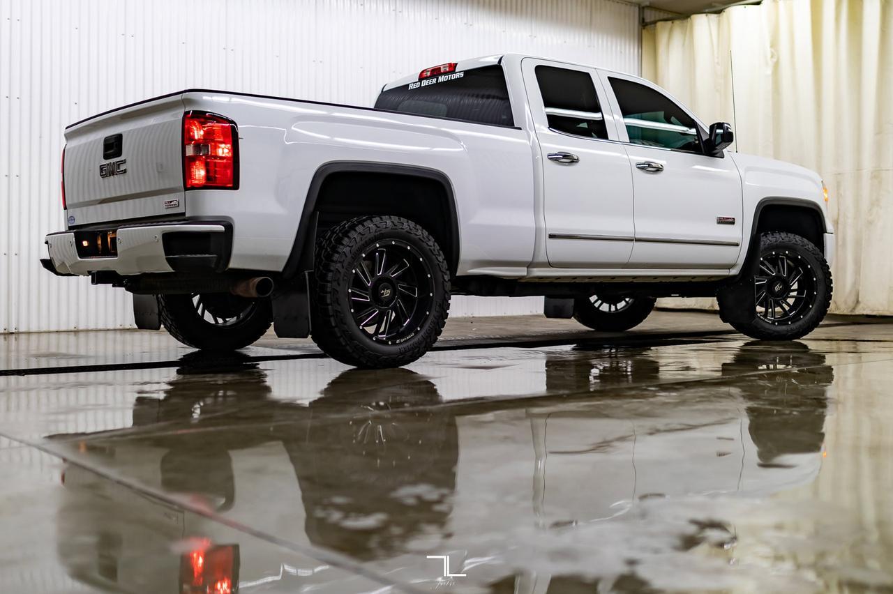 2014 GMC Sierra 1500 4x4 Double Cab SLE All Terrain Leather BCam Level Kit Red Deer AB