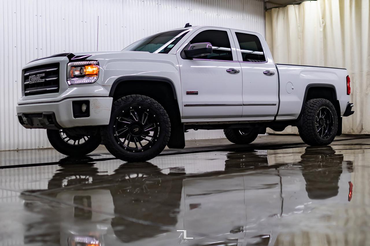 2014 GMC Sierra 1500 4x4 Double Cab SLE All Terrain Leather BCam Level Kit Red Deer AB