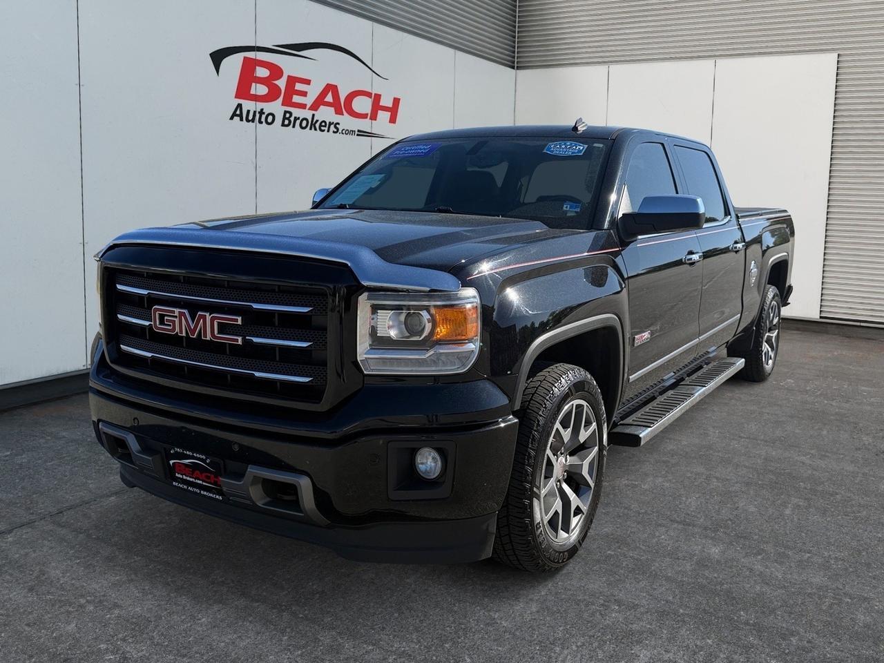 2014 GMC Sierra 1500 SLT, BLUETOOTH, BOSE SPEAKERS, UNIVERSAL GARAGE DOOR OPENER, REMOTE KEYLESS ENTRY, POWER/HEATED MIRRORS, POWER FOLDING MIRRORS, BED LINER, TOW PACKAGE, ONLY 1 OWNER, CLEAN CARFAX, LOW MILES!