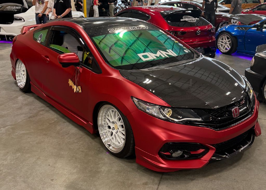 Coupe 2014 HONDA CIVIC RED 2.4L 4 Cyl Front Wheel Drive SI