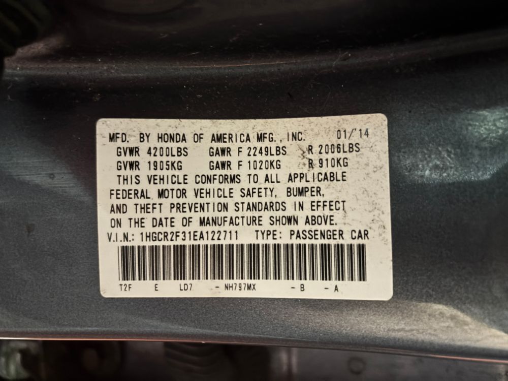 2014 Honda Accord LX Franklin OH
