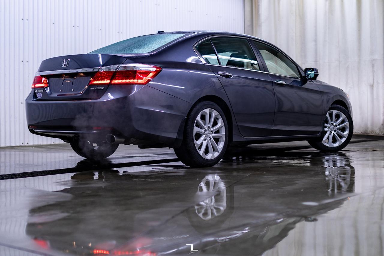 2014 Honda Accord Sedan Touring Manual Leather Roof Nav BCam Red Deer AB