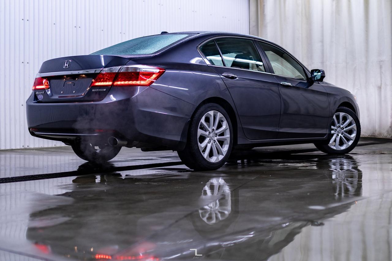 2014 Honda Accord Sedan Touring Manual Leather Roof Nav BCam Red Deer AB