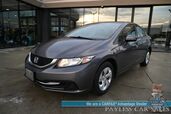 2014 Honda Civic Sedan LX / 1.8L I4 / Premium Cloth Seats / Power Windows, Mirrors & Locks / Bluetooth / Aux Input / Cruise Control / Keyless Entry / Back Up Camera / Block Heater / Only 67K Miles / 39 MPG