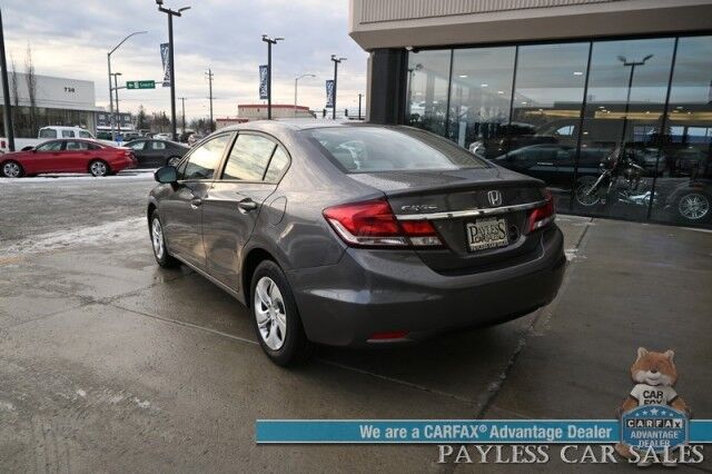 2014 Honda Civic Sedan LX / 1.8L I4 / Premium Cloth Seats / Power Windows, Mirrors & Locks / Bluetooth / Aux Input / Cruise Control / Keyless Entry / Back Up Camera / Block Heater / Only 67K Miles / 39 MPG Anchorage AK 2014 Honda Civic Sedan LX / 1.8L I4 / Premium Cloth Seats / Power Windows, Mirrors & Locks / Bluetooth / Aux Input / Cruise Control / Keyless Entry / Back Up Camera / Block Heater / Only 67K Miles / 39 MPG Anchorage AK
