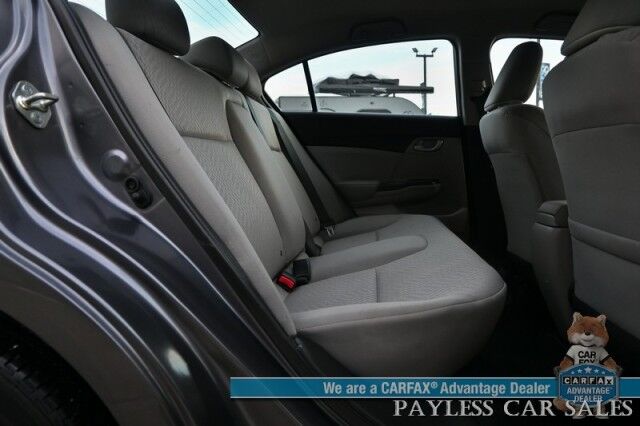 2014 Honda Civic Sedan LX / 1.8L I4 / Premium Cloth Seats / Power Windows, Mirrors & Locks / Bluetooth / Aux Input / Cruise Control / Keyless Entry / Back Up Camera / Only 67K Miles / 39 MPG Anchorage AK 2014 Honda Civic Sedan LX / 1.8L I4 / Premium Cloth Seats / Power Windows, Mirrors & Locks / Bluetooth / Aux Input / Cruise Control / Keyless Entry / Back Up Camera / Only 67K Miles / 39 MPG Anchorage AK