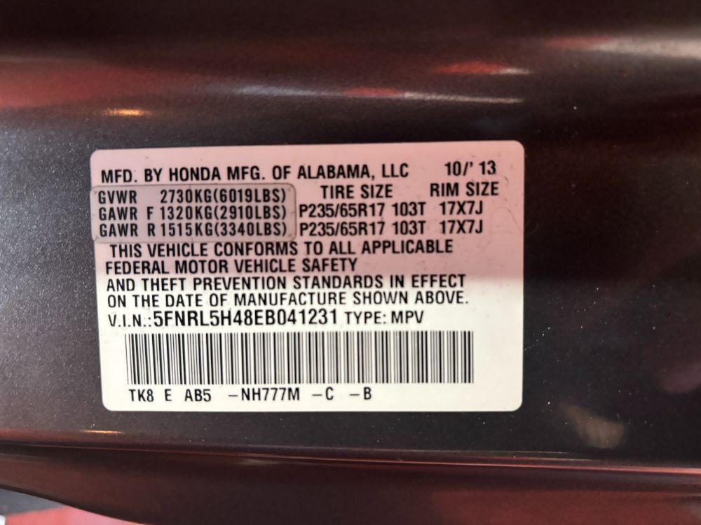 2014 Honda Odyssey EX Franklin OH