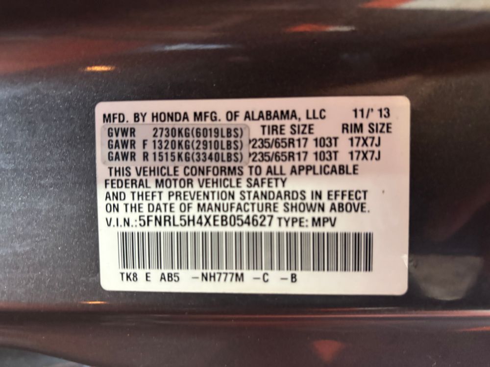 2014 Honda Odyssey EX Franklin OH
