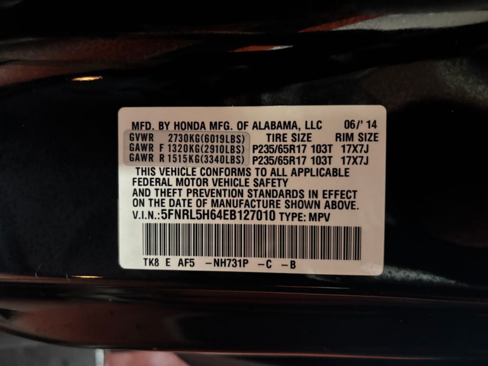 2014 Honda Odyssey EX-L Franklin OH