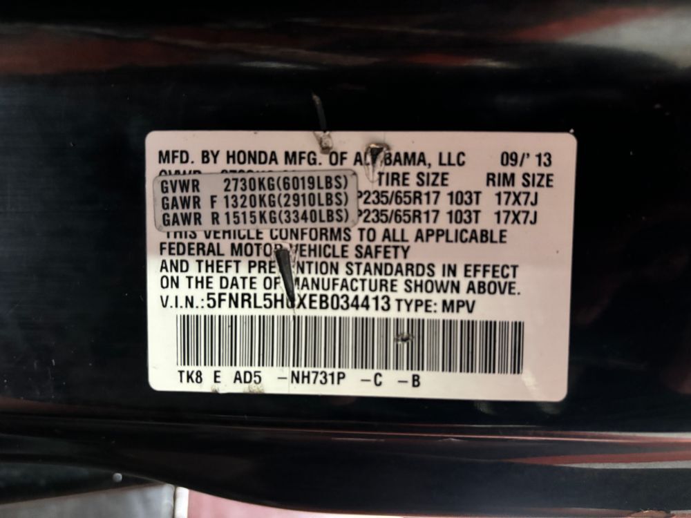 2014 Honda Odyssey EX-L Franklin OH