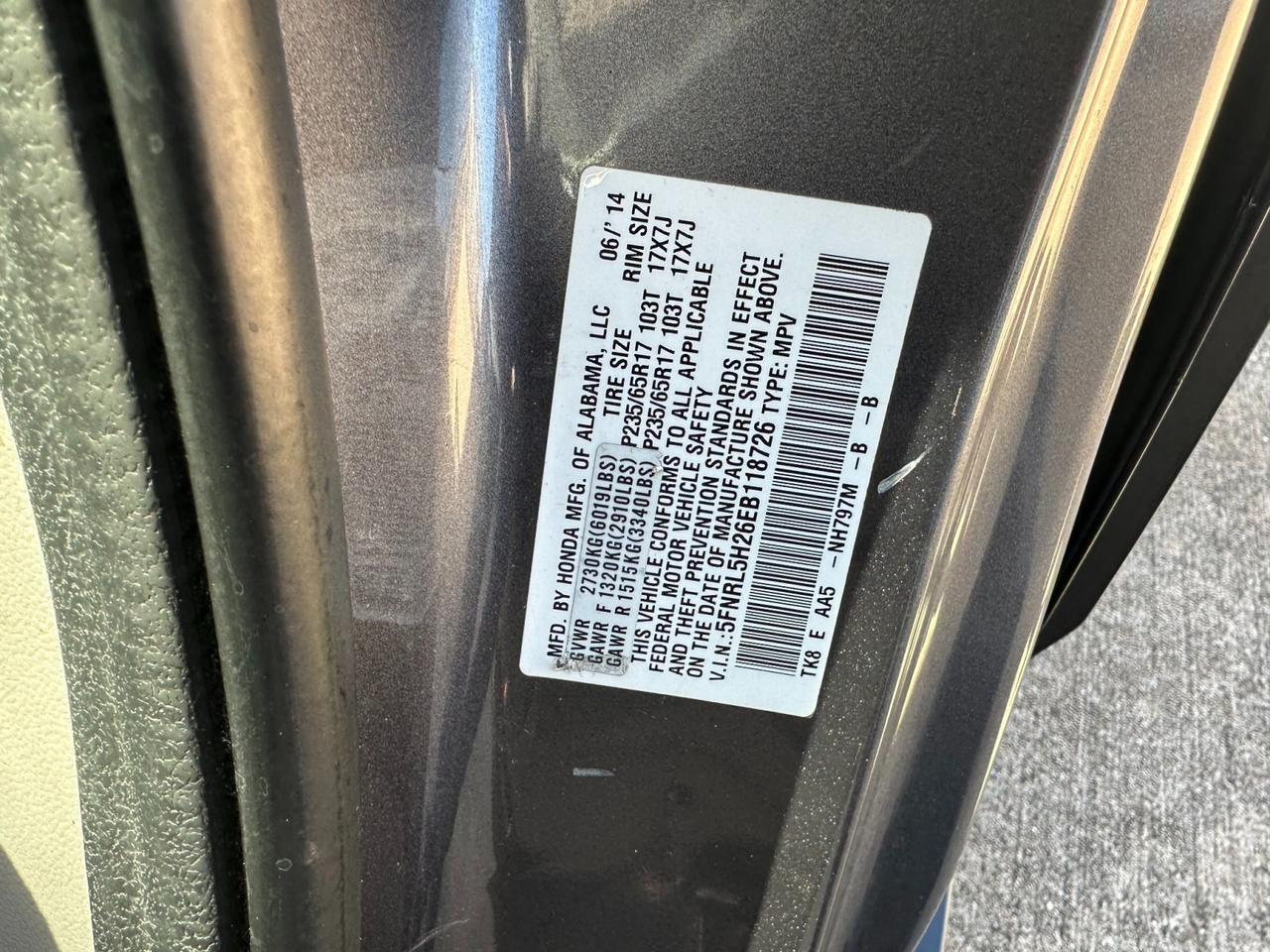 2014 Honda Odyssey LX Houston TX