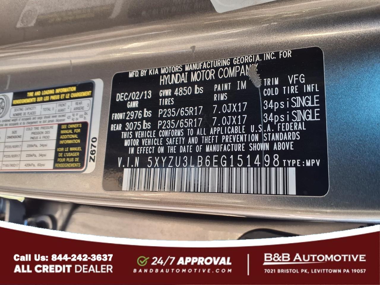 2014 Hyundai SANTA FE Sport 2.4L Levittown PA