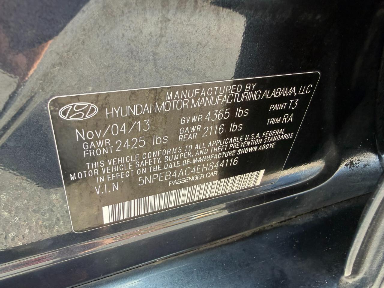 2014 Hyundai Sonata 4dr Sdn 2.4L Auto GLS Jacksonville FL