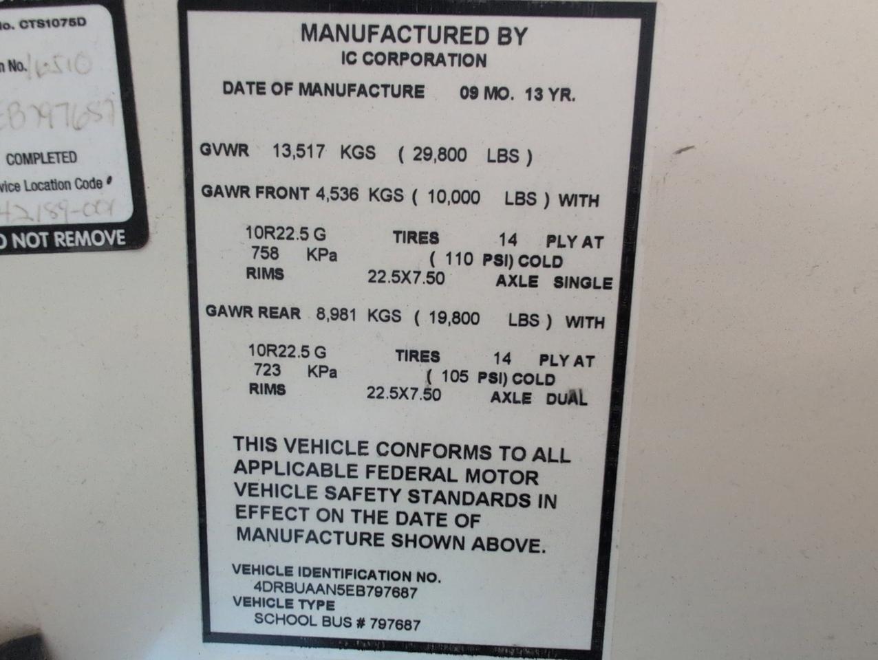 2014 IC INTERNATIONAL CE300