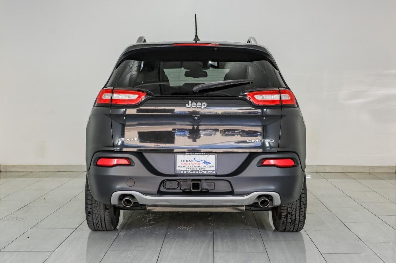 2014 Jeep Cherokee LIMITED 4WD NAVIGATION PANORAMA LEATHER HEATED AND COOLED SEATS REAR CAMERA KEYLESS STRAT Carrollton TX