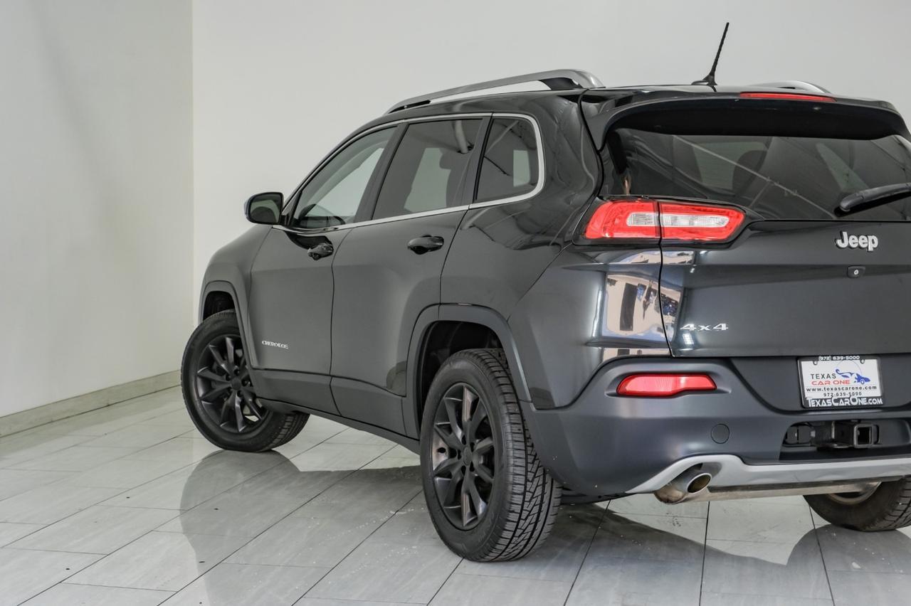 2014 Jeep Cherokee LIMITED 4WD NAVIGATION PANORAMA LEATHER HEATED AND COOLED SEATS REAR CAMERA KEYLESS STRAT Carrollton TX