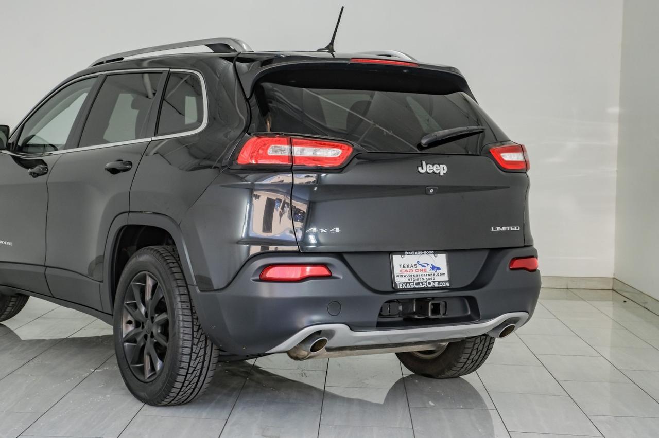 2014 Jeep Cherokee LIMITED 4WD NAVIGATION PANORAMA LEATHER HEATED AND COOLED SEATS REAR CAMERA KEYLESS STRAT Carrollton TX