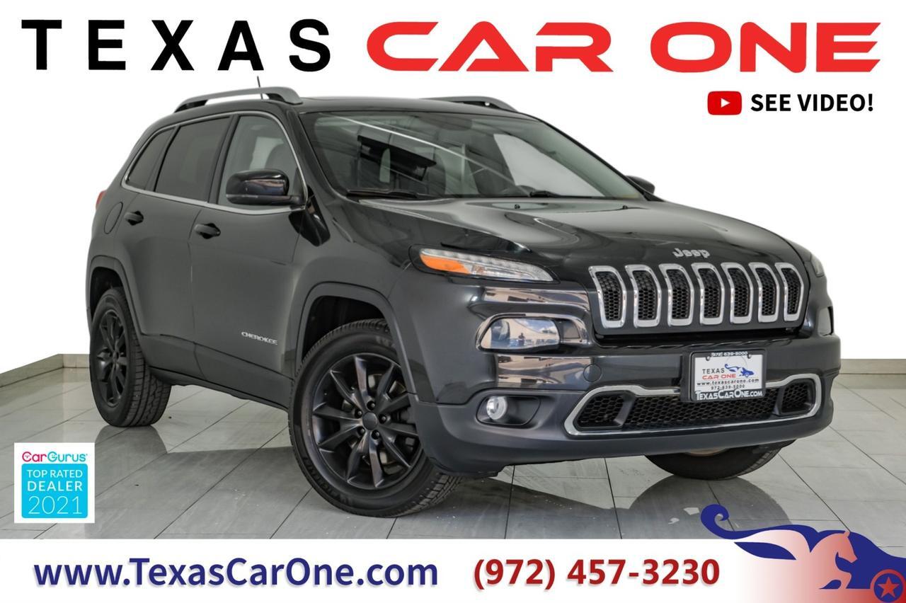 2014 Jeep Cherokee LIMITED 4WD NAVIGATION PANORAMA LEATHER HEATED AND COOLED SEATS REAR CAMERA KEYLESS STRAT Carrollton TX