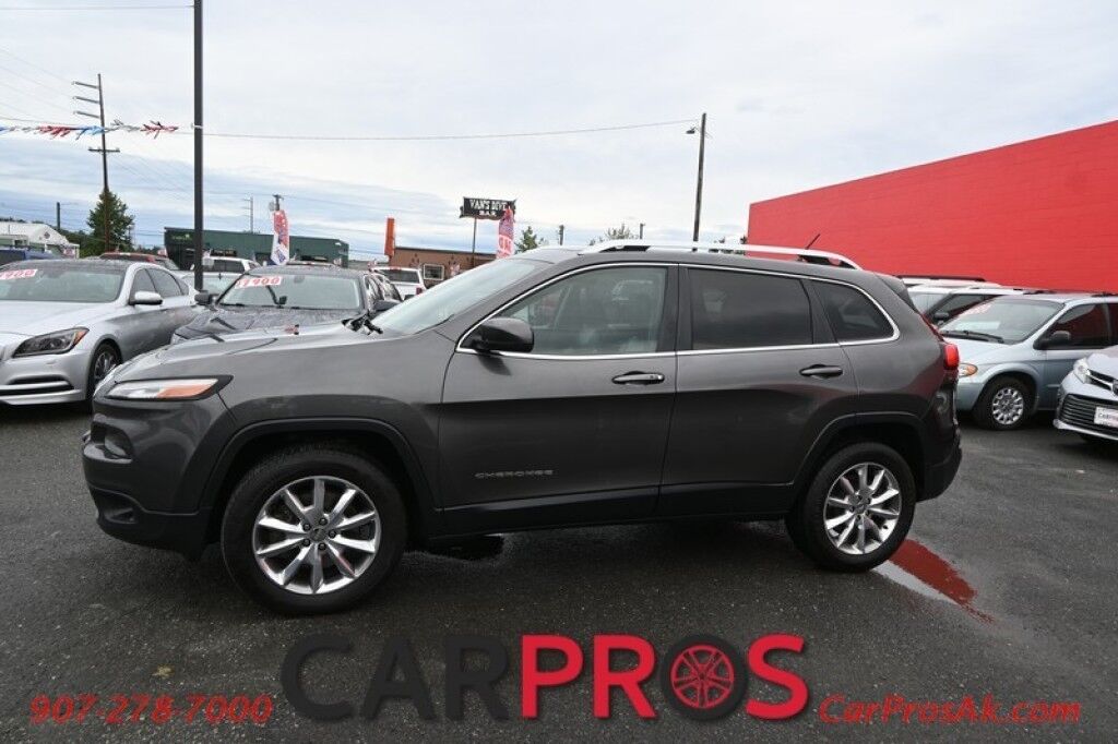 2014 Jeep Cherokee Limited - 3.2L V6 - 4X4 - Remote Start - Front Heated Leather Seats - Heated Steering Wheel - Bluetooth - Navigation - Backup Camera - Panoramic Sunroof - Tow Package Anchorage AK