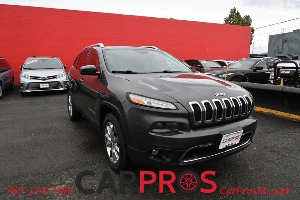 2014 Jeep Cherokee Limited - 3.2L V6 - 4X4 - Remote Start - Front Heated Leather Seats - Heated Steering Wheel - Bluetooth - Navigation - Backup Camera - Panoramic Sunroof - Tow Package Anchorage AK