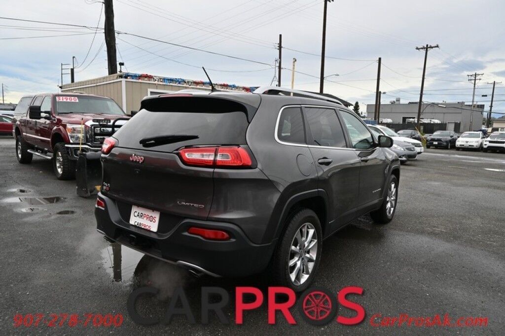 2014 Jeep Cherokee Limited - 3.2L V6 - 4X4 - Remote Start - Front Heated Leather Seats - Heated Steering Wheel - Bluetooth - Navigation - Backup Camera - Panoramic Sunroof - Tow Package Anchorage AK