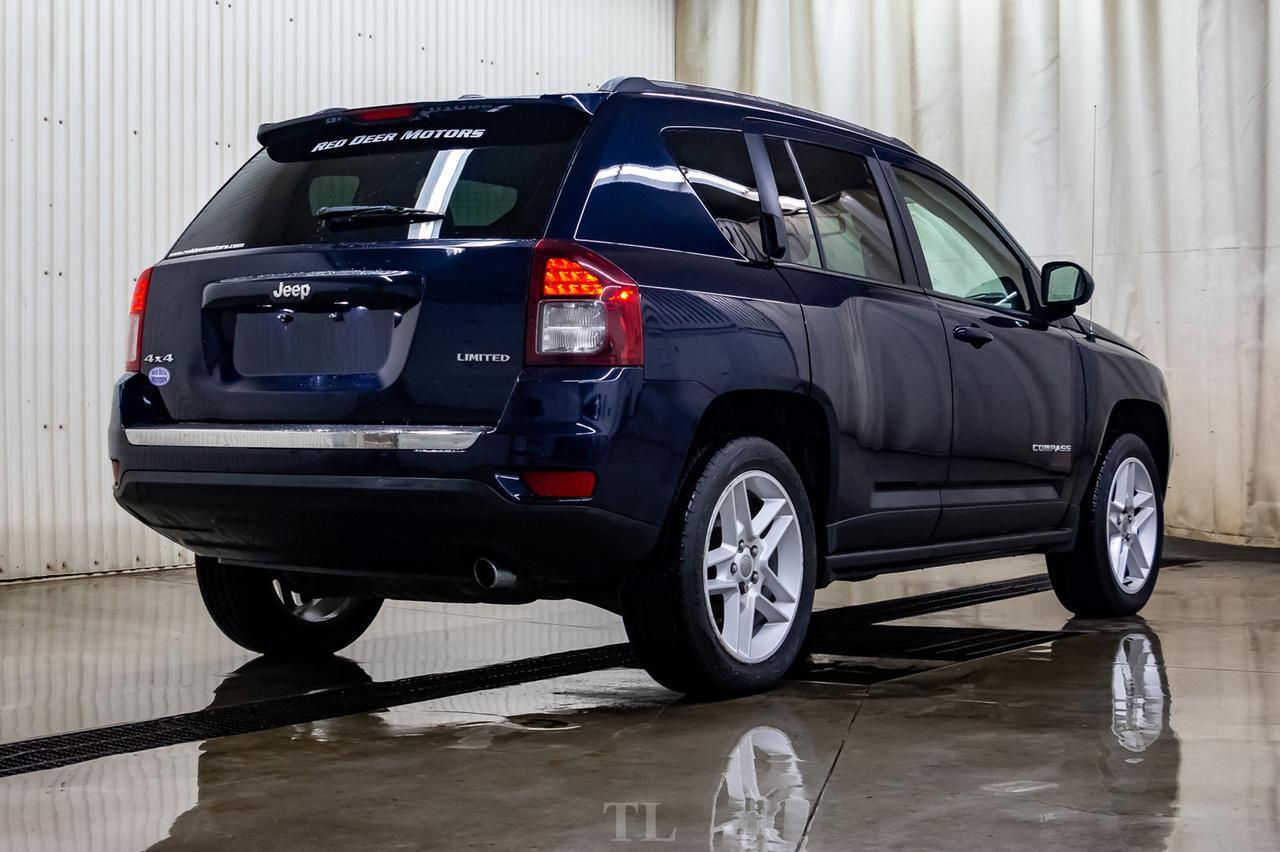 2014 Jeep Compass 4x4 Limited Leather Roof Nav BCam Red Deer AB