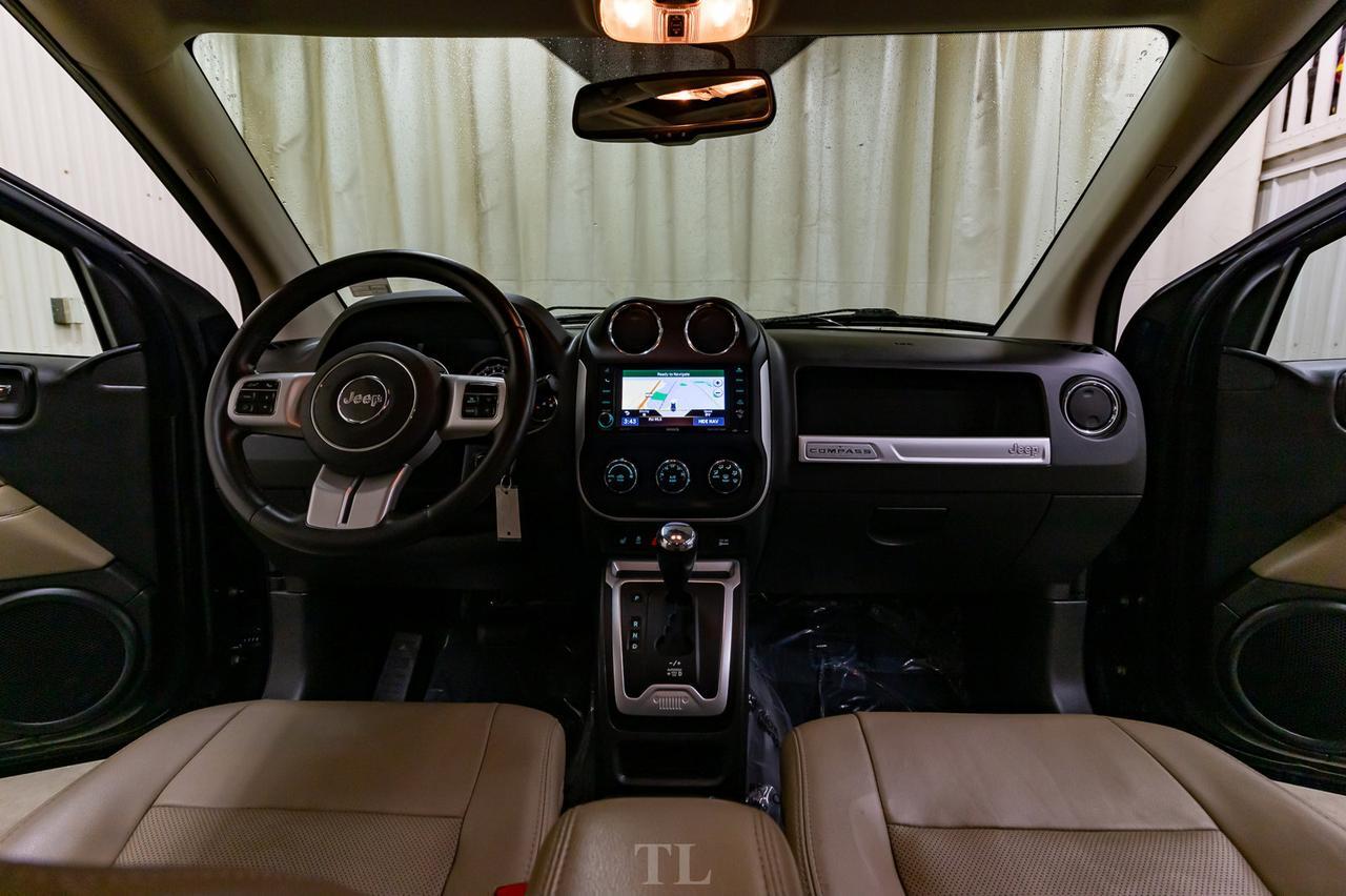 2014 Jeep Compass 4x4 Limited Leather Roof Nav BCam Red Deer AB