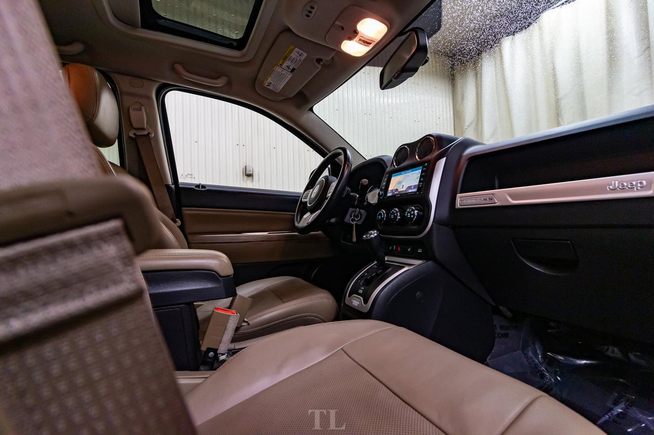 2014 Jeep Compass 4x4 Limited Leather Roof Nav BCam Red Deer AB