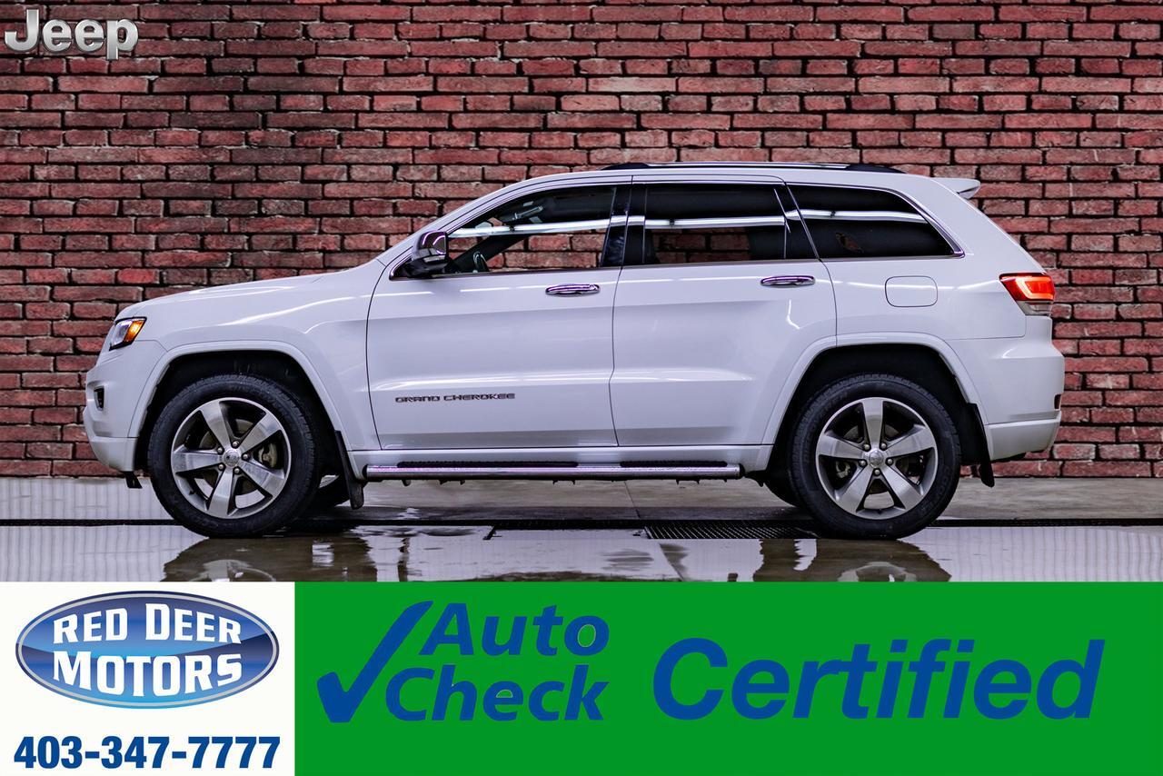 2014 Jeep Grand Cherokee 4x4 Overland HEMI Leather Roof Nav BCam Red Deer AB